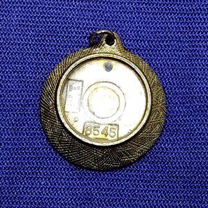 Pendant Picture Frame & Clear Insert For Necklace 1 A-S NYC 8545 Gold Tone VTG